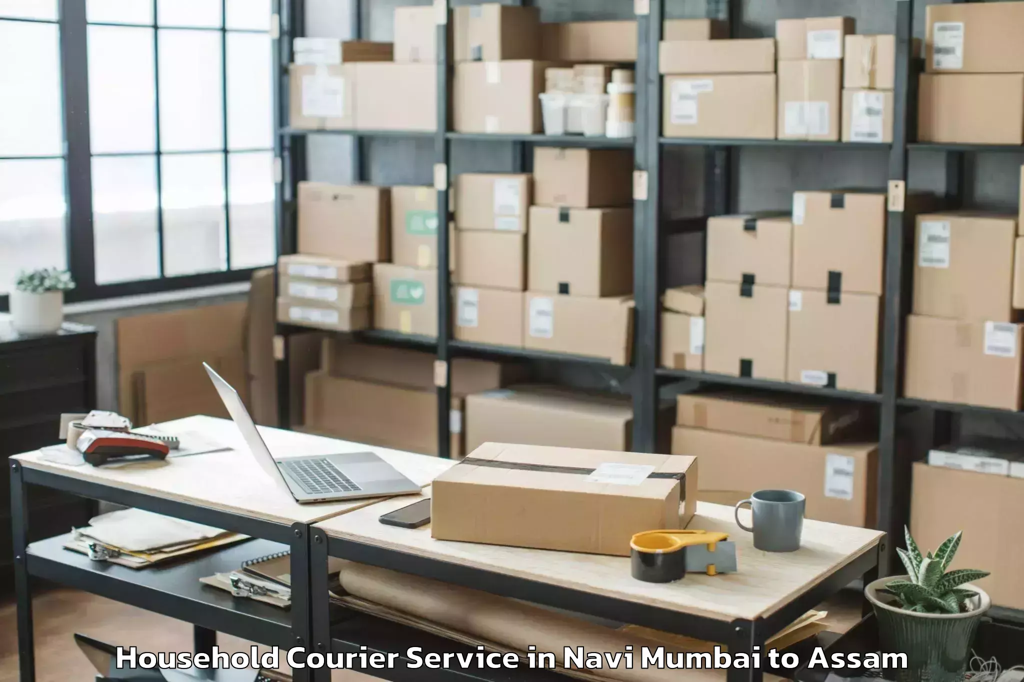 Discover Navi Mumbai to Tezpur Household Courier